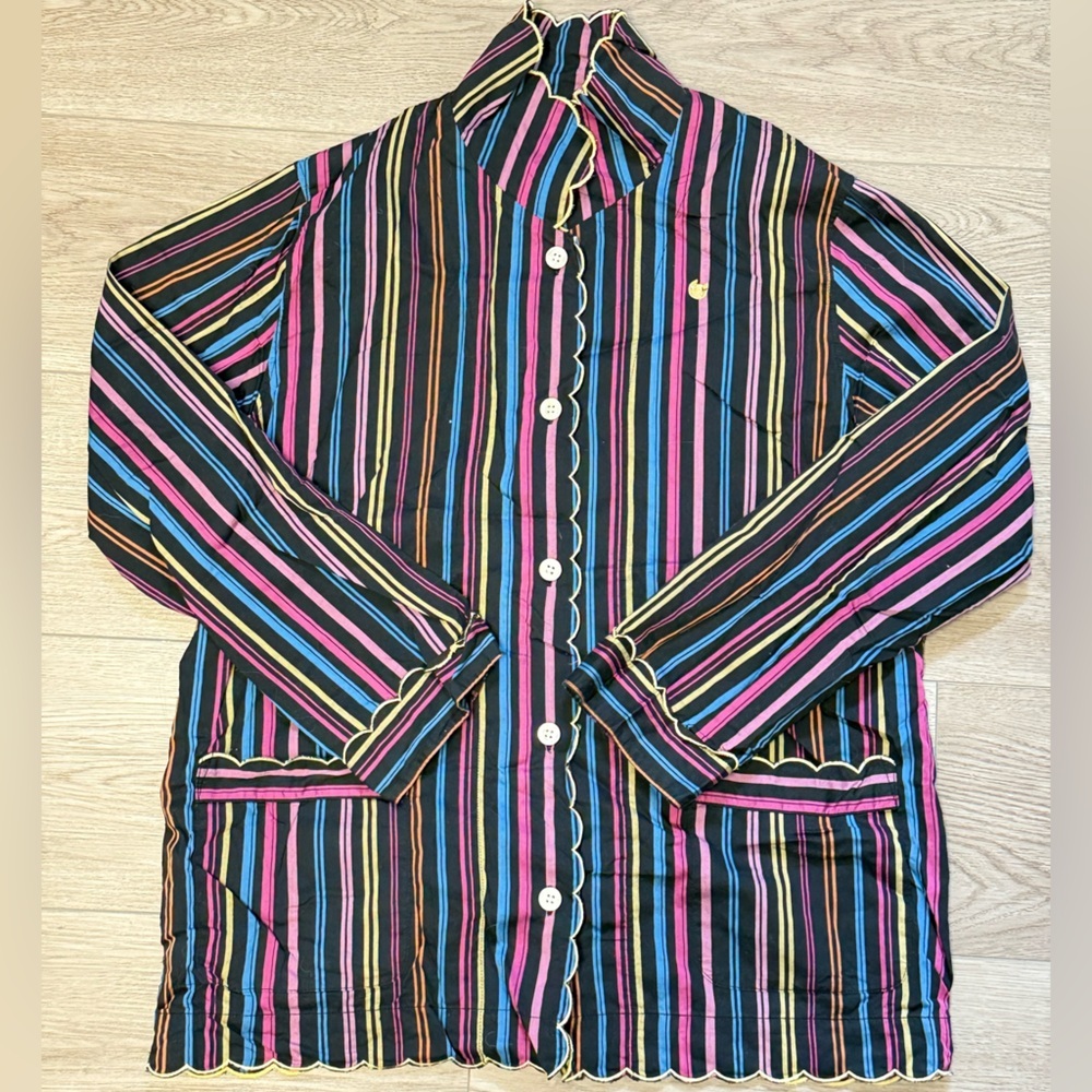 SUMORICHISATO Tsumori Chisato Stripe Print Shirt, Sz.M 90’